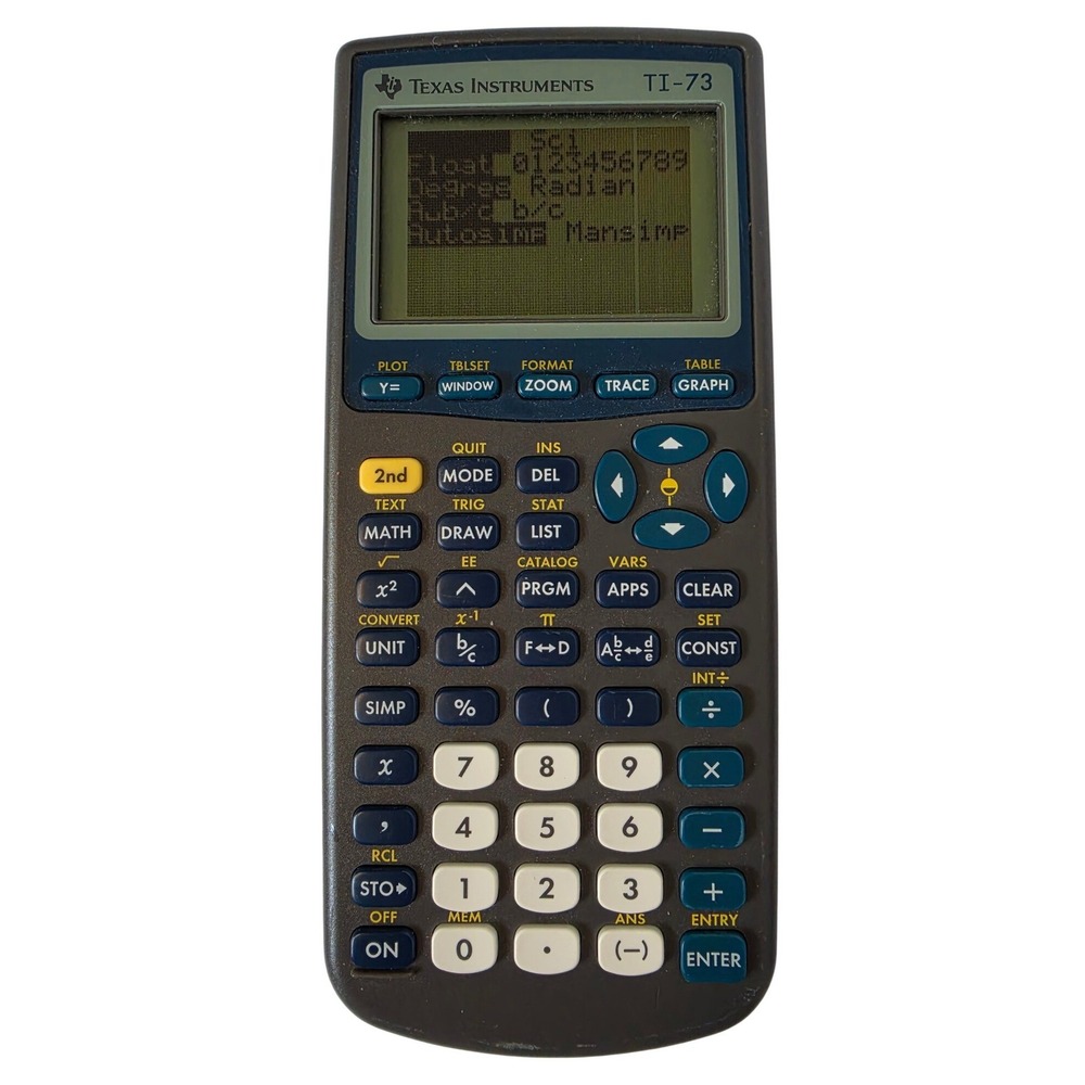 Texas Instruments TI-73 Graphing Calculator Dark Gray Middle School Math Science